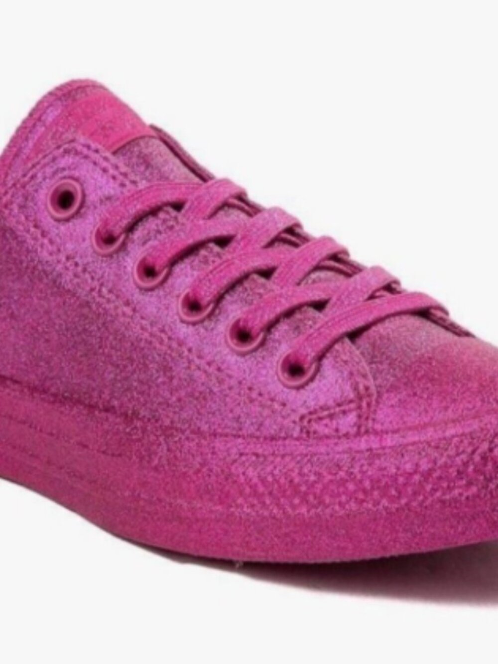 NWT Converse Chuck Taylor All Star Low Glitter Pink Sneakers Women 7